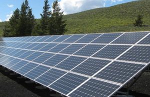 off-grid solar array with battery-s